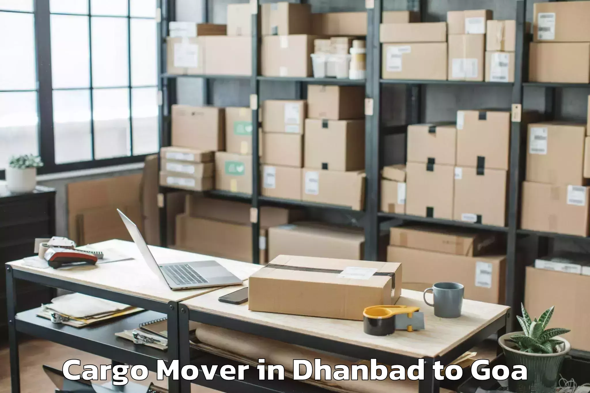 Professional Dhanbad to Sanquelim Cargo Mover